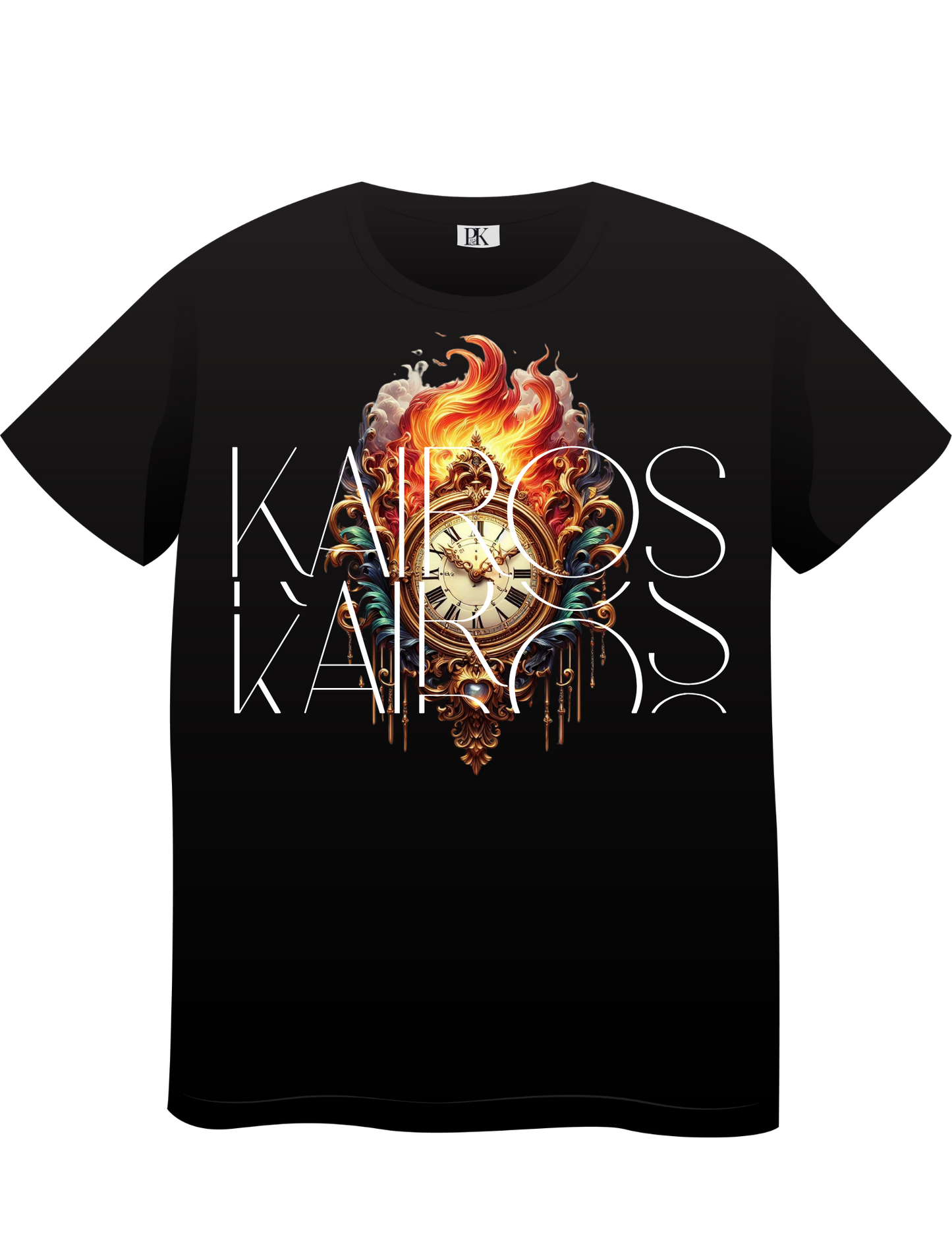 Kairos Fire Clock Christian T-Shirt – Bold Prophetic Faith Tee