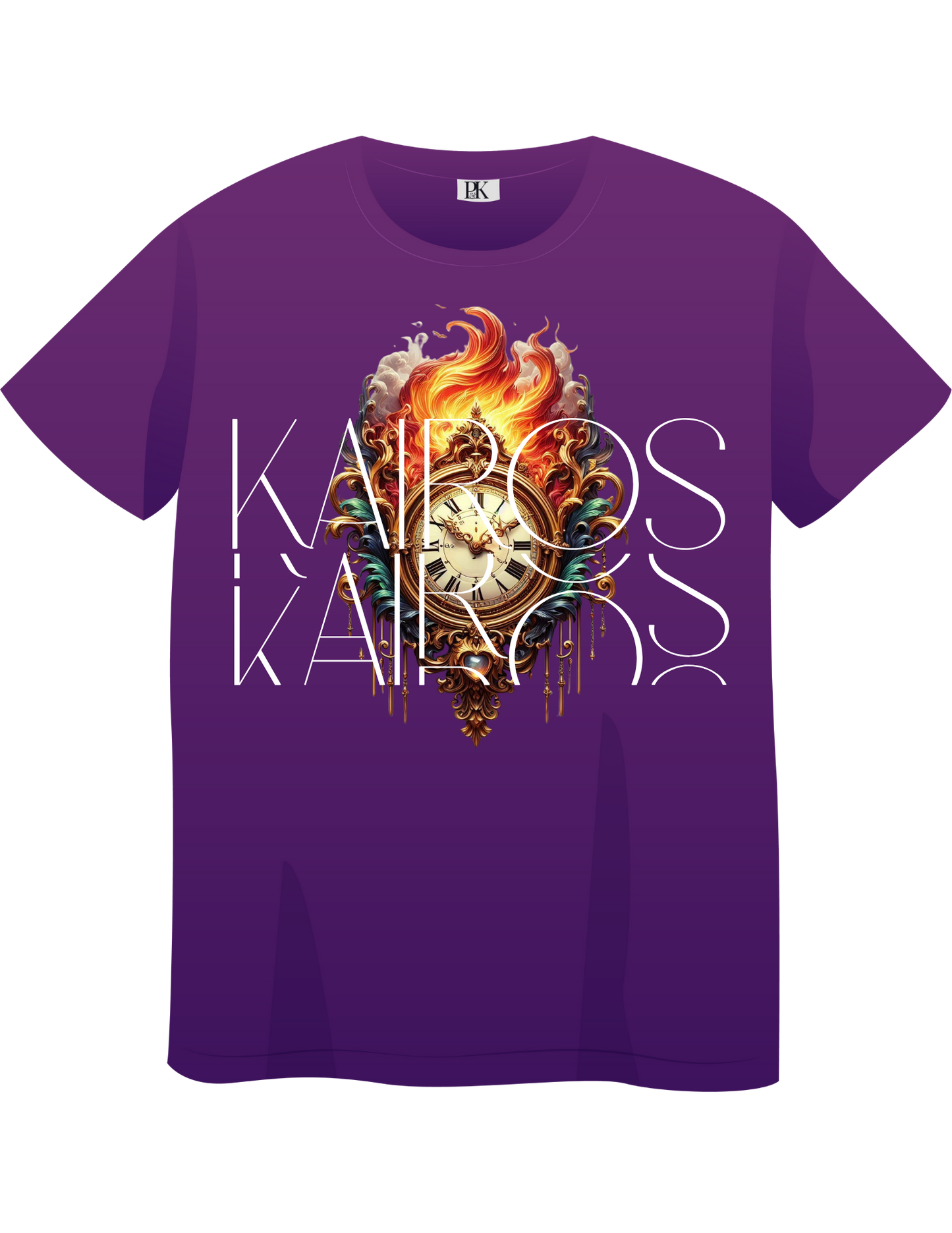 Kairos Fire Clock Christian T-Shirt – Bold Prophetic Faith Tee