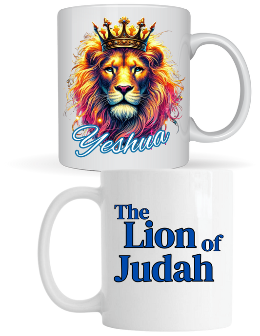 Yeshua Lion of Judah Mug – Inspirational Christian Coffee Cup