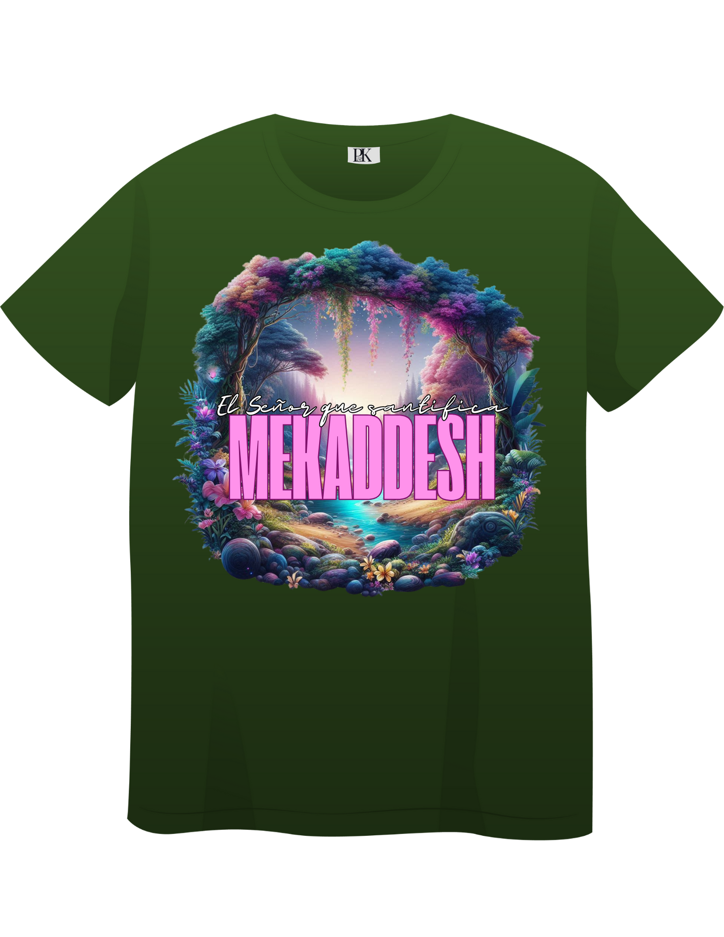 Mekadesh – El Señor que Santifica T-Shirt (Spanish Christian Tee with Scenic Landscape Design)