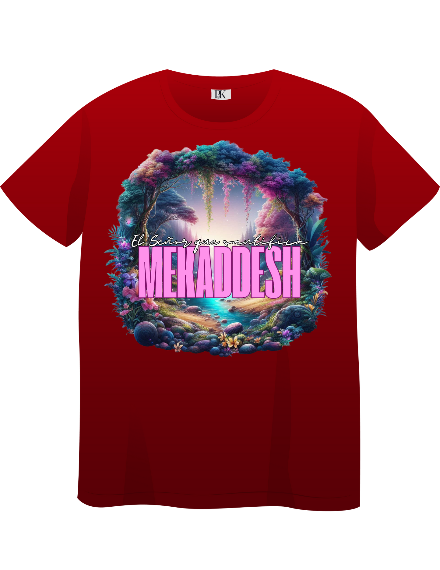 Mekadesh – El Señor que Santifica T-Shirt (Spanish Christian Tee with Scenic Landscape Design)