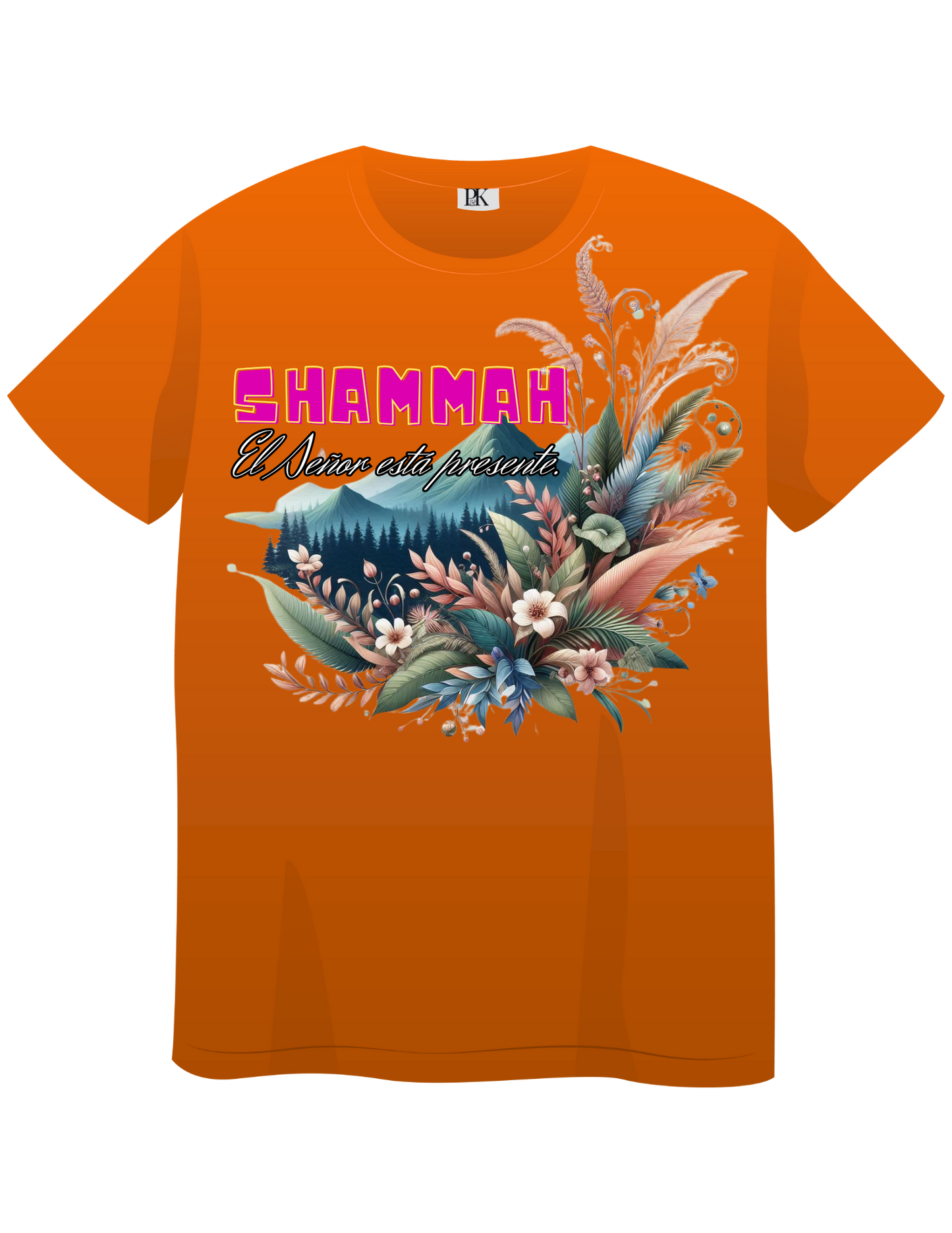 Shammah Women's T-Shirt – Spanish Christian Shirt with “El Señor Está Presente” Bible Message