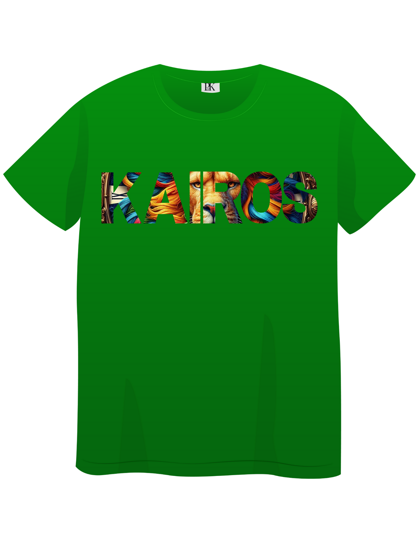 Kairos Christian T-Shirt – Lion of Judah Graphic, God’s Timing Bible Verse Tee